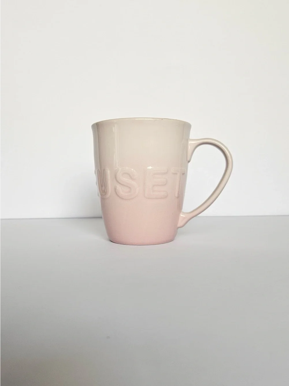 Le Creuset Ombre Pink to Cream Stoneware Mug